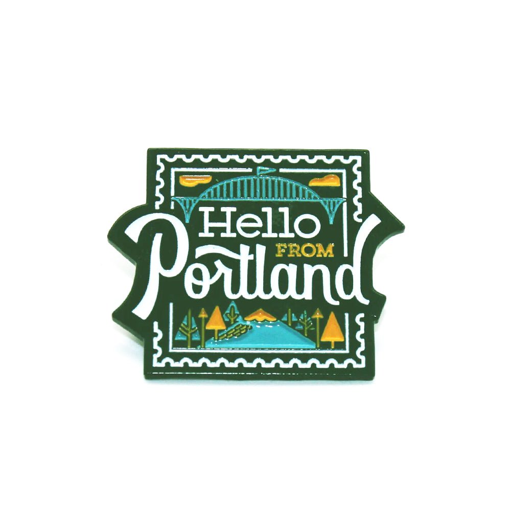 Stamp Enamel Pin - Enamel Pins - Hello From Portland
