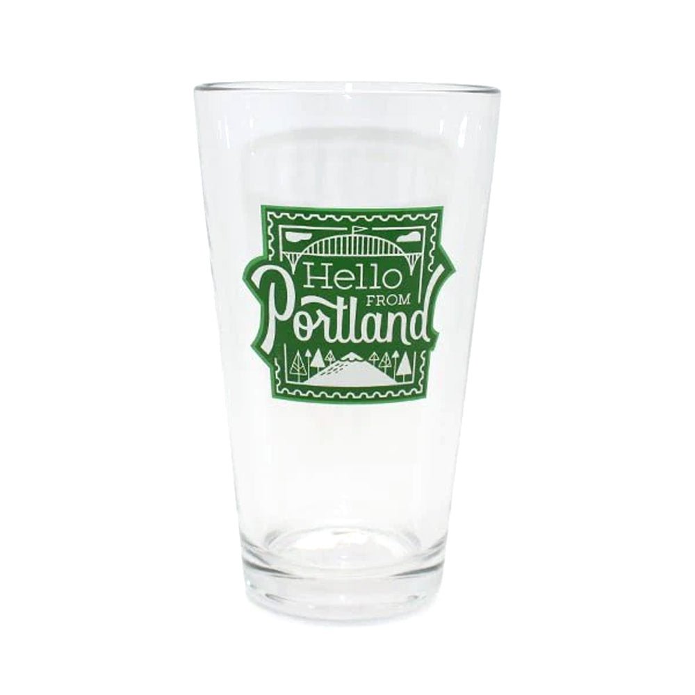Stamp Pint Glass - Drinkware - Hello From Portland
