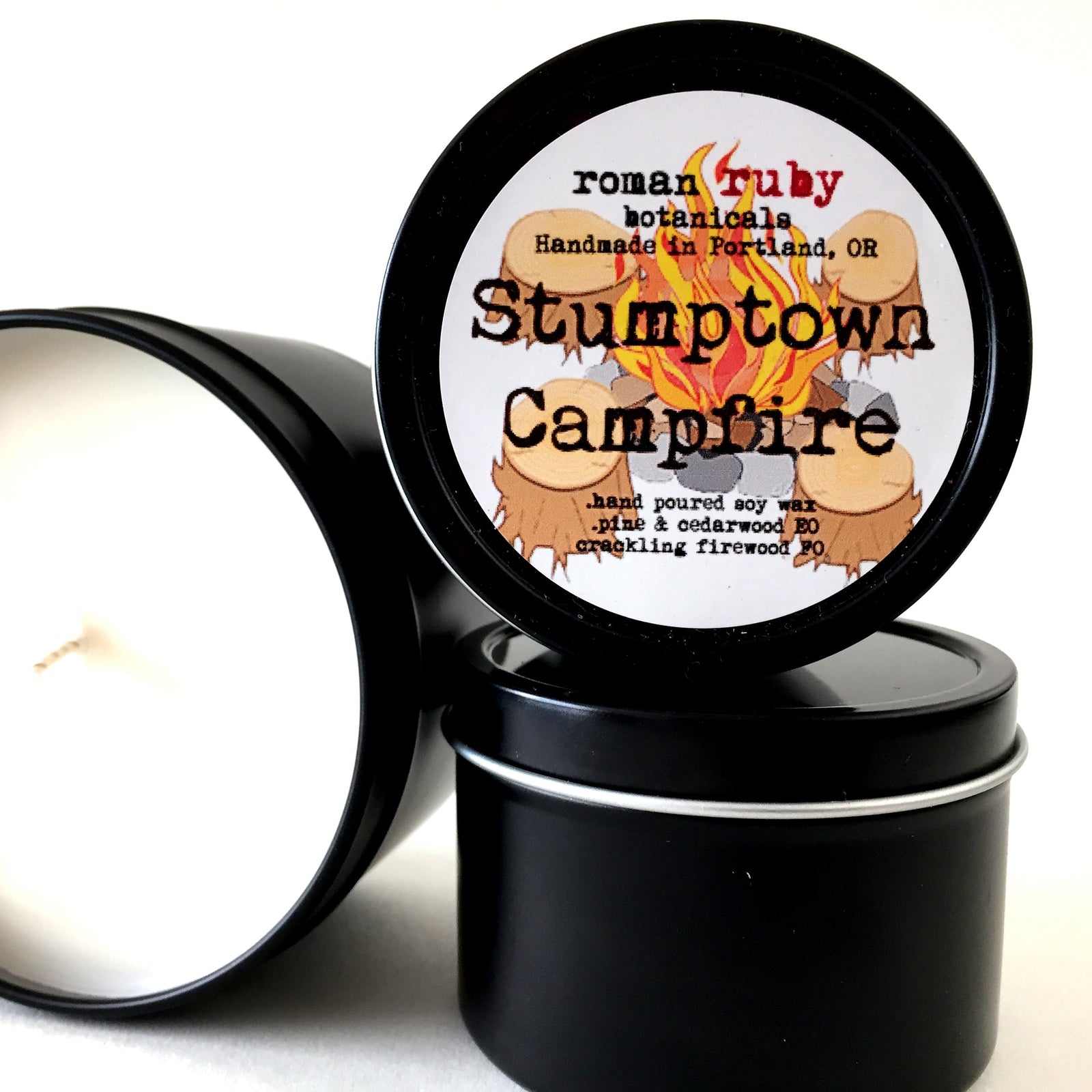 Stumptown Campfire Roman Ruby Candle - Candles - Hello From Portland