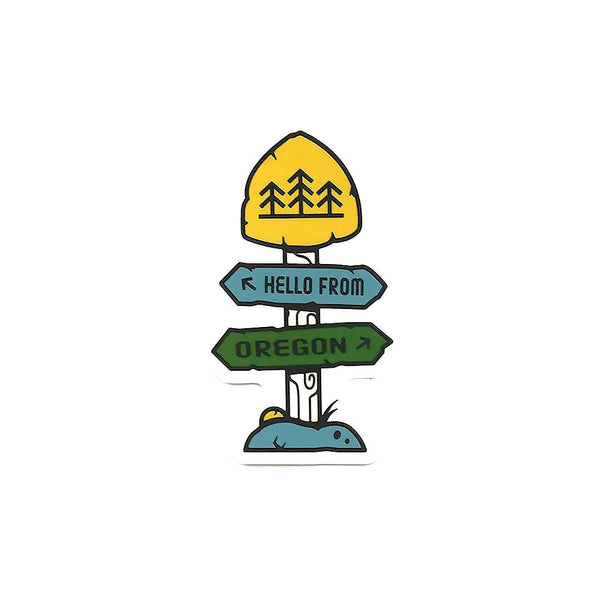 Trail Post Sticker | Portland Oregon Souvenirs & Gifts - Hello From ...