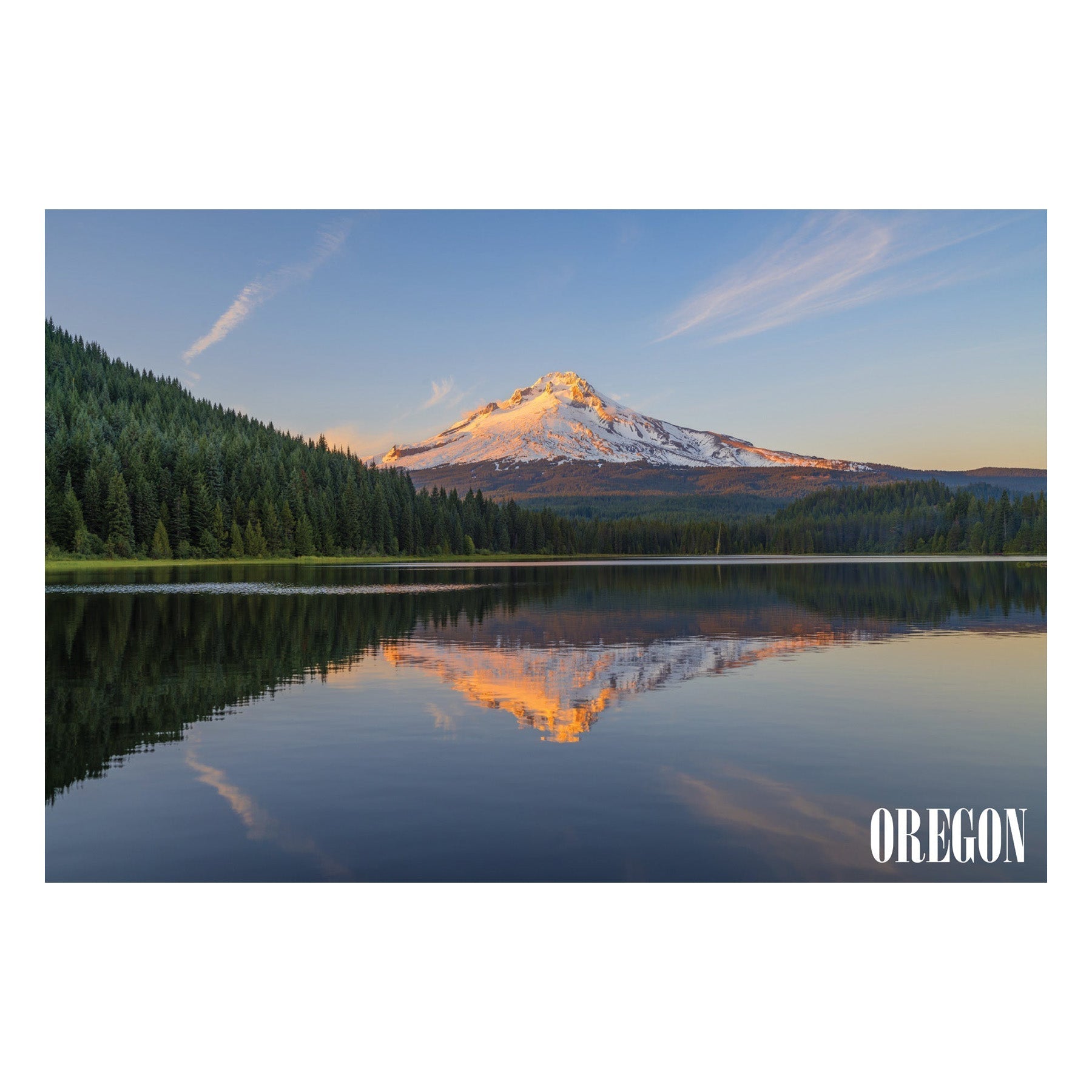Trillium Lake Postcard - Postcards - Hello From Portland