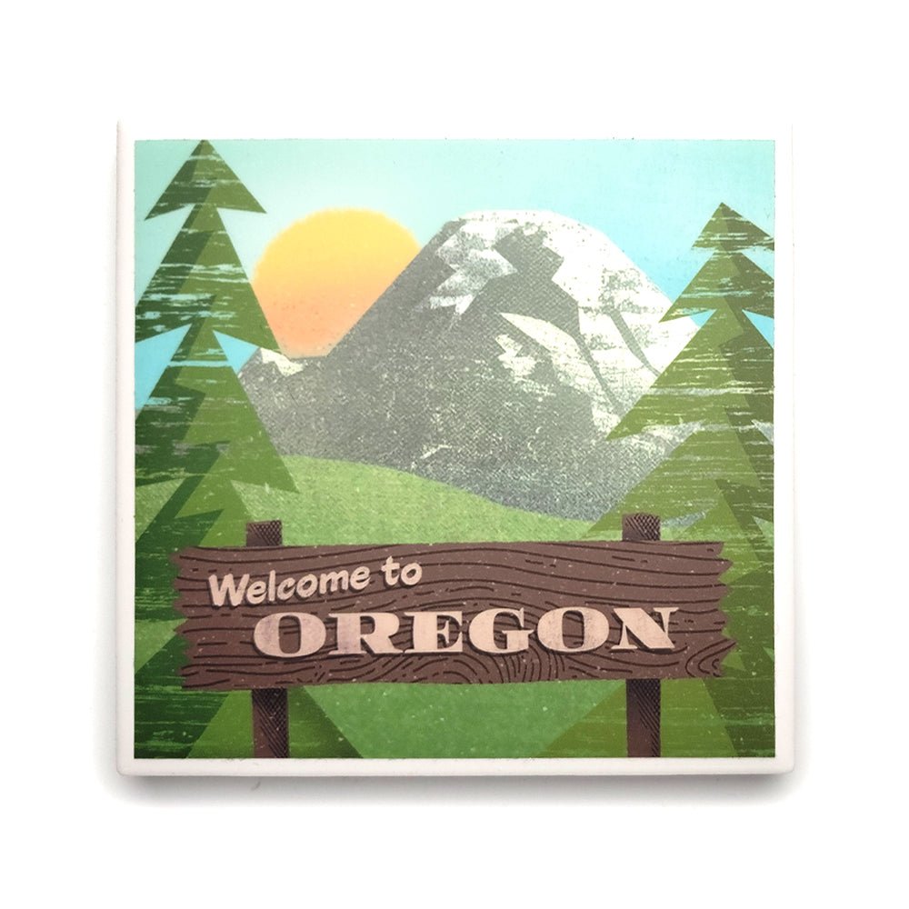 Welcome Oregon Coaster - Postcards - Hello From Portland