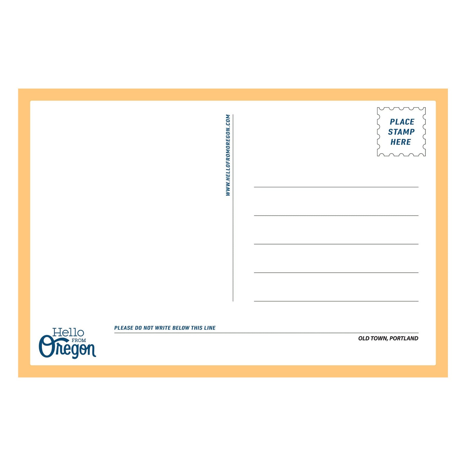 White Stag At Night Postcard - Postcards - Hello From Portland